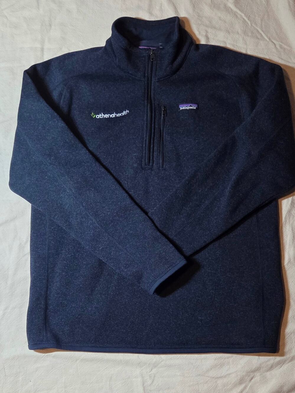NWOT Patagonia Men's XL Better Sweater 1/4 Zip Fleece Pullover Jacket Navy Blue